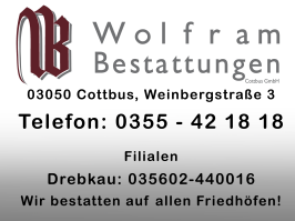 Bestattungen, Bestattungshaus, Pietät, Südfriedhof, Nordfriedhof, Cottbus